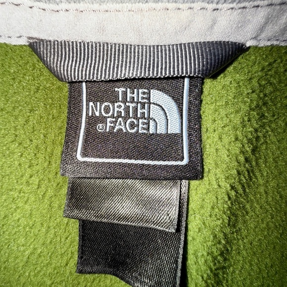 The North Face Full Zip Fleece Jacket Men’s Large Olive Green Gray TKA 100 - Picture 14 of 16